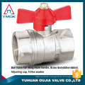 3/4" iron handle control two way copper insert ball nickel plated chrome NPT thread hydraulic 600wog forged brass ball valve